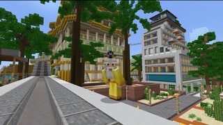 Minecraft / Exploring The Tropical Capital City | The Cube Craft Server Part 16