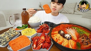 ASMR MUKBANG 집밥 먹방! 양념게장 계란말이 스팸 김치 Marinated Raw Crabs Korean Home Meal EATING REAL SOUND!