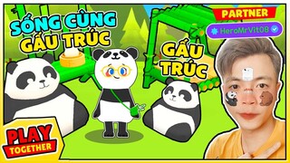 Mr Vịt Thử Thách 1 ngày Sống cùng GẤU TRÚC CUTE trong Play Together