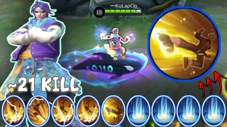 21 Kill ~ Chou Damage Build One Shot ~ Don't Miss The Chance To Try This M4 Chou Skin | MLBB