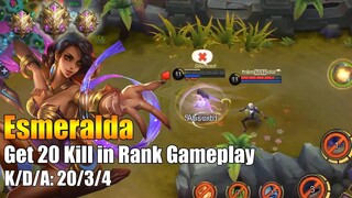 Esmeralda rank gameplay | Mythic rank gameplay [K2 Zoro]