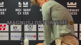 Magnus Carlsen lost his Armageddon Game against Hikaru Nakamura on time.