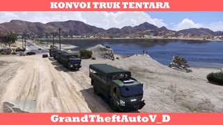 Konvoi Truk Tentara Ke dalem Hutan !