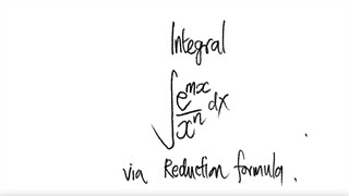 integral exp ∫e^(mx)/(x^n) dx via Reduction formula