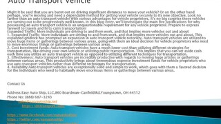 Auto Transport Vehicle