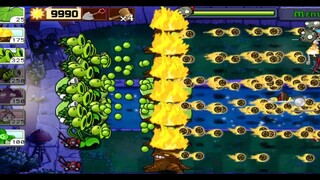 Flags 1-5 Survival fog | Plants vs Zombies |part8