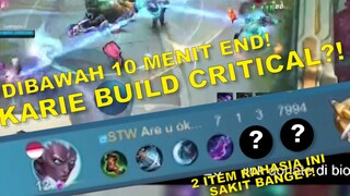 Tips & Trick Bermain Karie Build Critical! Auto WIN DIBAWAH 10 MENIT! PART 1