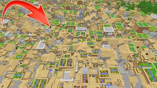 Minecraft: The largest village seed in history, with so many resources that you will wake up laughing when you dream!