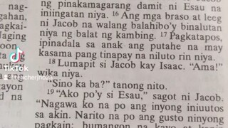 Pang Araw Araw na Talata.                                   Genesis 27:18-20