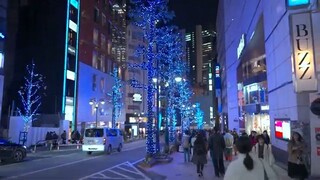 夜散歩 渋谷駅～青の洞窟 Night walk from Shibuya sta. to the Blue Cave event, Tokyo, Japan (