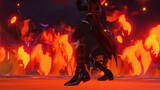 Diluc's new skin is red all night / Genshin Impact  Slow Motion