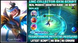 Ling Serene Plume Script with Voice | New Effects, Real Passive & Real Audio - HD Script | MLBB