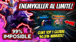 ¡ENEMYKILLER DEBE CARREAR UNA PARTIDA RODEADO DE MANCOS! CLINT TOP 1 GLOBAL! | MOBILE LEGENDS