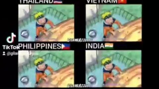 Naruto Dub Arab Indonesia Malaysia Philippines Vietnam Thailand India Russia Brazil English