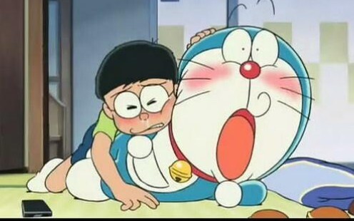 Cảnh nổi tiếng trong "Doraemon".