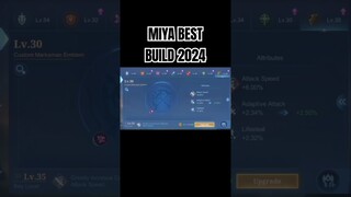 Miya Best Build 2024 #shorts #mlbb