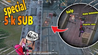 PUBG MOBILE KOCAK 😂😂😂 BEGAL JEMBATAN | special 5K SUB