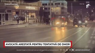 Noi imagini cu avocata din Iaşi care a vânat un motociclist şi a intrat în el intenţionat