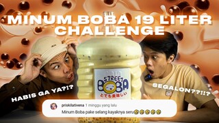 MISI EXTREME: MINUM BOBA 19 LITER PAKE SELANG! SATU KALI DUDUK! DIABETES? ft. BOBACOT