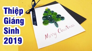 Cách Làm thiệp đơn giản -Hướng dẫn làmThiệp giáng sinh-thiệp giáng sinh 2019-Handmade Christmas Card