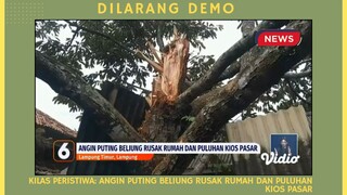 Angin Puting Beliung Rusak puluhan Rumah