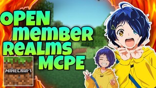 OPEN MEMBER REALM MCPE | FREE CODE REALMS MCPE | 2021 |