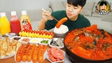 ASMR MUKBANG 집밥 먹방! 김치찌개 계란말이 소세지 만두 김 KOREAN HOME MEAL KIMCHI JJIGAE EATING SOUND!