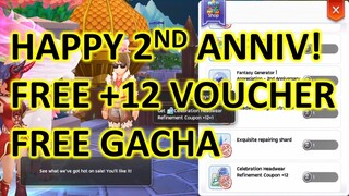 +12 HEADGEAR AND FREE GACHA ROLL!