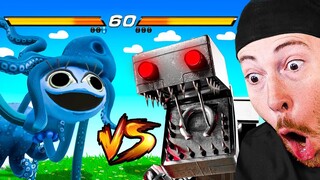 Reacting to OCTOPUS Mommy Long Legs VS ROBOT Boxy Boo (Poppy Playtime Animation)