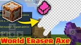 How to make a World Eraser Axe in Minecraft using Command Block