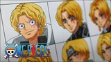 Drawing SABO in different anime styles | One Piece (onepiece anime manga)