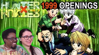 HUNTER X HUNTER (1999) ALL OPENINGS (1-6) REACTION | Anime OP Reaction