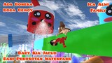 Baby kia Jatuh Di Waterpark Boneka Boba | Ica Alwi Family Vlog | Drama Sakura School Simulator