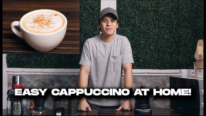 MAKING CAPPUCCINO AT HOME! | Khalil Ramos