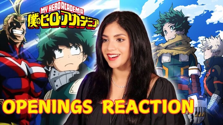 THESE GO HARD!! | My Hero Academia All Openings (1-13) BLIND REACTION