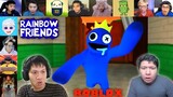 Reaksi Gamer Di Kejar" Monster Biru, LUCU TAPI MENGERIKAN!!! | Roblox Rainbow Friends Indonesia