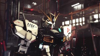 [Rendering pemodelan 3D buatan sendiri] RX-93 Niu Gundam di pabrik Anaheim