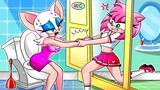 Amy and Rouge's Toilet Battle | Very Sad Story | Sonic The Hedgehog 2 Animation
