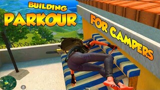 BUILDING PARKOUR FOR CAMPERS! (ROS TAGALOG)