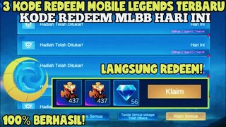 BURUAN GUYS! 3 KODE REDEEM ML KODE REDEEM MOBILE LEGENDS TERBARU REDEEMCODE ML MEI 2023