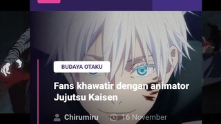 Animator jujutsu kaisen Frustasi dikejar deadline