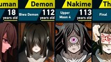 Evolution of Nakime in Demon Slayer