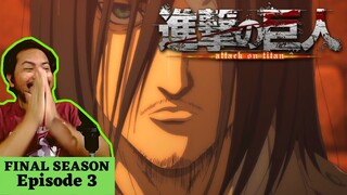 THIS IS HYPE! 😍 HE WAS THERE ALL ALONG! | Attack on Titan Final Season Episode 3 [REACTION]
