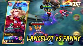 AGGRESSIVE LANCELOT VS FANNY, DUEL MEKANIK WKWKWK | LANCELOT GAMEPLAY #237 | MOBILE LEGENDS