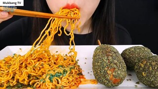 ASMR MÌ CAY TAKI XANH, VIÊN PHO MÁT, CHÓ NGÔ 7