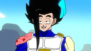 Vegeta get's Hairline fixed!??