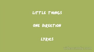 Little Things - One Direction (sped up + reverb) (Lyrics)