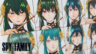 Drawing Yor Forger in Different Anime Styles | Spy x Family