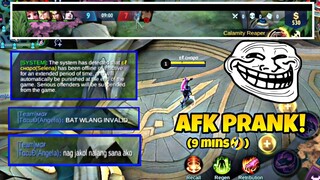 SELENA AFK PRANK! - (9MINUTES) | LAUGHTRIP TO🤣 | MLBB | RECHO