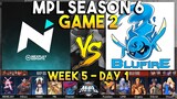 NXP SOLID VS BLUFIRE (GAME 2) | MPL PH S6 WEEK 5 DAY 1